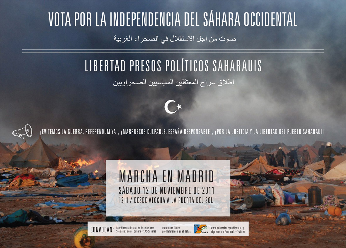 Cartel informativo de la marcha